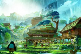【中国风】功夫熊猫3场景图曝光，尽显绝美中国风，就该真么美！